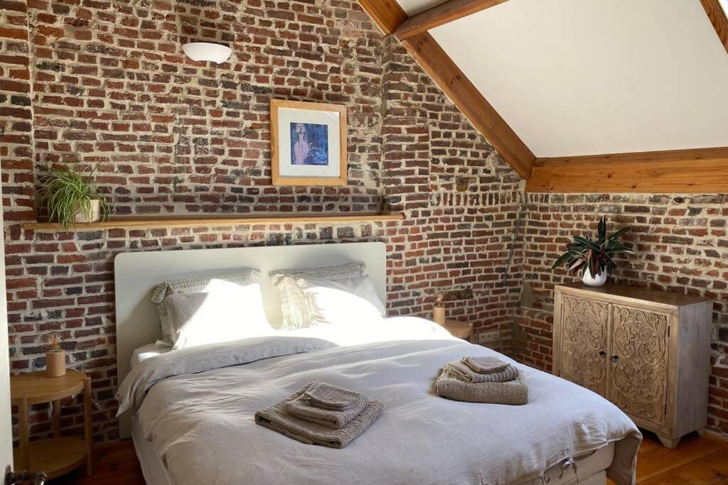 Charmant Appartement Dans Une Ancienne Ferme Nivelles Dış mekan fotoğraf